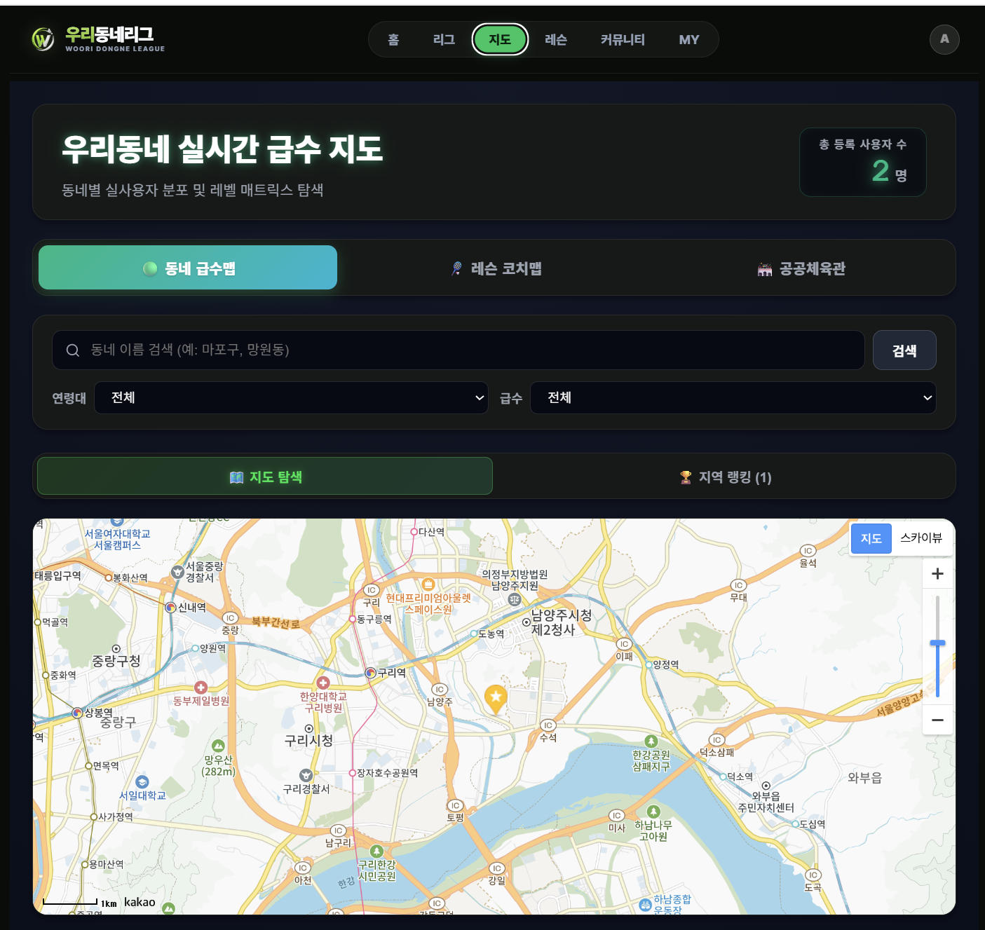 급수 맵
